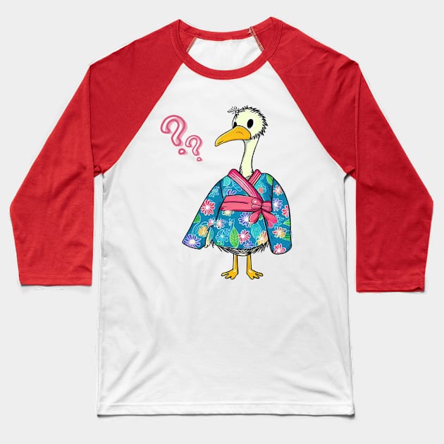 Ostrich Baseball T-Shirt by Japanese Fever